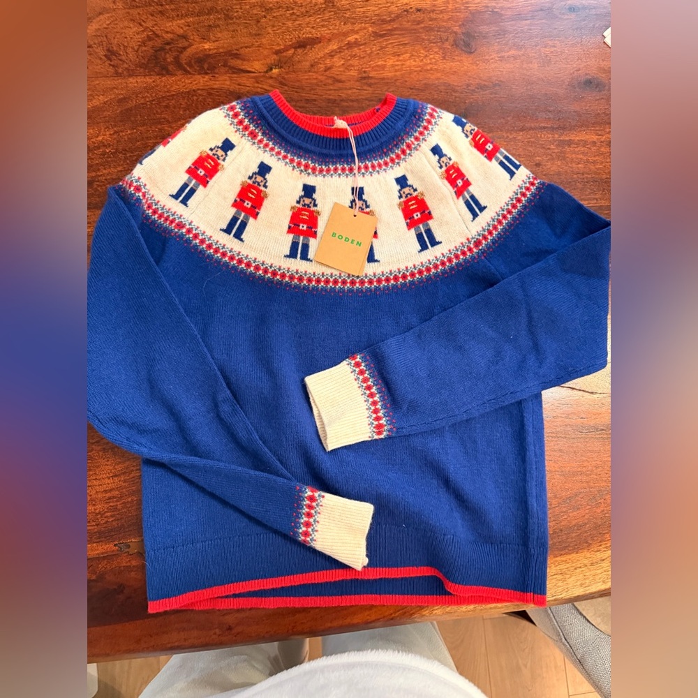 Boden fair isle nutcracker sweater